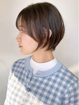 アイティーバイアルバム 松戸店(IT by ALBUM) ブラウンショート_アースカラーくびれヘアツートン_ba377711