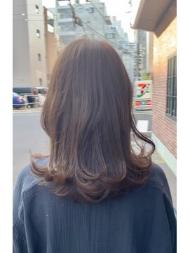 オーガニック アトリエ 大宮(organic+atelier) 10代20代30代大人かわいい韓国風プリカールダークブラウンカラー
