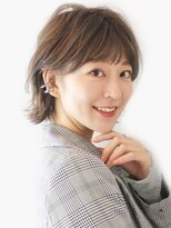 大人ウルフ／ひし形／アッシュブラウン／表参道／30代40代50代