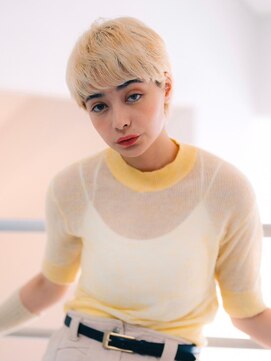 アグ ヘアー ハーマン 浜田山店(Agu hair hermann) ブロンドマニッシュショート ハイトーンカラー2