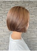 ミニボブミルクティーグレージュロブイルミナ岡山大元南中央町