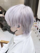 デイズ(days)&nbsp;ホワイトグレージュ/ツーブロック/マッシュパーマ/波巻き/ウルフ