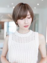 イオ 本厚木(io)&nbsp;20代30代大人かわいい丸みショートハイライトイメチェン前髪