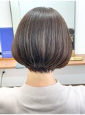 【白髪染め可】ボブショート ビフォアー&アフター/白髪ぼかし