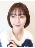 【 I. 】30代からのナチュラル前下がりショートボブ 川口