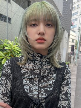 ミンクス渋谷スマートサロン(MINX shibuya smart salon) 魅力倍増カール シアーカラー ショート 姫カット ダークアッシュ