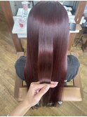 パープルリタッチカラー×ミネコラトリートメント
