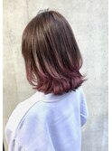 チェリーピンク裾カラー「taku」