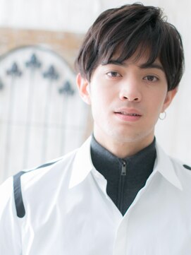 メンズヘア ビーセカンド 草加店(MENS HAIR B-2) 20代30代斜めバング立ち上げ重めクロップショートX草加