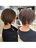 アンド ストーリーズ(&STORIES)&nbsp;ショートボブ髪型40代50代60代前髪あり前髪なし【橋本】