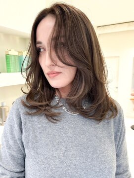 アミリー ひたち野うしく店(Amily) ハイライトバレイヤージュダブルカラーケアブリーチ30代40代