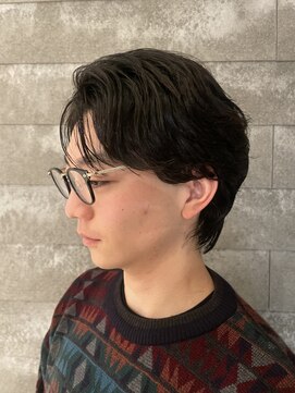 ニアウ 伊勢崎連取店(Niau) メンズマッシュウルフニュアンスパーマメンズパーマ