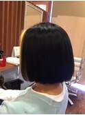 フェイスフレーミングカラー×ボブ