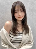 レイヤー/ネビージュ/韓国ヘア/イメチェン/縮毛矯正/新宿
