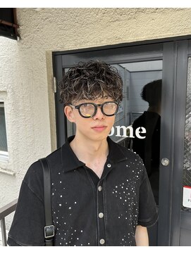 ビカムメンズヘアー 栄店(become men's hair) スペインカールスペインマッシュスパイラルパーマシャドウパーマ