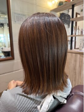 チアー ヘアリラクゼーション(cheer HAIRRELAXATION) 切りっぱなしミディアムボブ