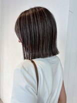 アイティーバイアルバム 八王子店(IT by ALBUM)&nbsp;おくれ毛前髪カットデザインカラーショートボブ_ba558161