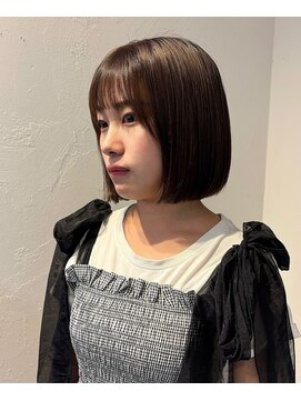 クラフト ヘア デザイン(CRAFT HAIR DESIGN) 透明感ベージュ×丸みボブ