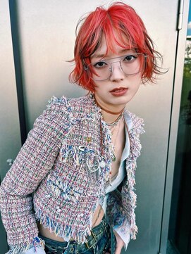 レコ 渋谷(LECO) オレンジローライトレイヤーボブ