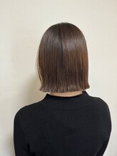 美容室 フォーリア Foglia あごラインボブ　ナチュラルブラウン