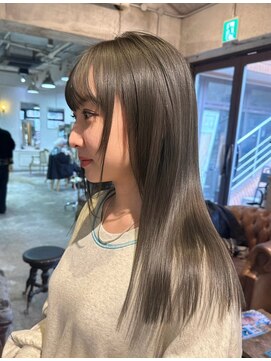 エイチ(H eitf) H【eitf】　原宿　表参道/オリーブベージュ/ブリーチカラー