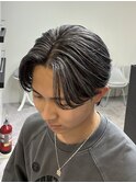 ホワイトハイライトセンターパート