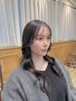 ロニカ 銀座(LOuNICA)&nbsp;シースルーバング/韓国風ツヤ髪ロング/レイヤー #銀座#東銀座