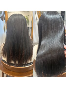 アトリエ シックス(atelier six.) 髪質改善矯正で艶髪に