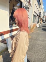 チャプター 問屋町(chapter)&nbsp;顔まわりレイヤーカットペールオレンジ髪質改善ケアブリーチ