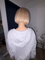 カシェル トウキョウ(Cashel Tokyo)&nbsp;ハイトーンボブ 渋谷駅 ブロンド ブリーチ2回 リタッチ 渋谷