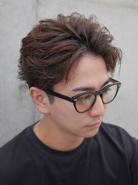 バイフィフス 原宿/表参道(by fifth) メンズシースルーマッシュニュアンスパーマシャドウパーマテテ風