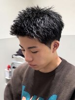 ラスト(LUAST)&nbsp;波巻きスパイラルフェザーパーマフェザーショートセンターパート