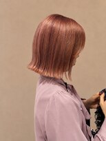 カレッタ(caletta)&nbsp;ピンクカラー×切りっぱなし×ハイトーンカラー