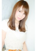 【morio池袋】夏人気の髪型 斜めバング万能ストレートロング