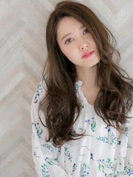 ローマ ギンザ(ROMA Ginza) 『ROMA』大人グレージュ×柔らかヴェールウェーブ抜け感ロング