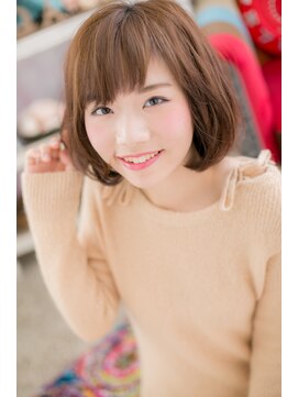 ミック 日暮里店(miq) ベビーバングのキュートボブb