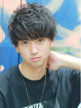 リップス 池袋(LIPPS) スパイラルパーマショートレイヤーソフトツーブロックマッシュ