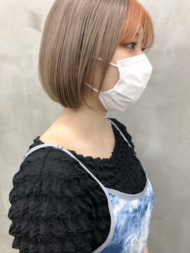 ソーコ 渋谷(SOCO) ＊【SUN】前髪オレンジミルクティーベージュ