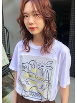 ツイギー 伊賀上ビル店(TWiGGY)&nbsp;赤髪にウルフパーマ！