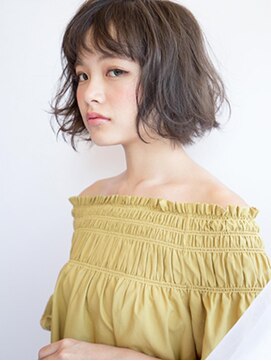 トップヘアー ガーデンヴィラ 安城(Garden Villa) ふんわりくせ毛風カールボブ
