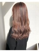 __ファミニティーピンク×艶髪ロング×ウェーブ巻き