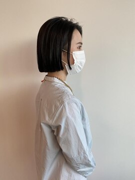 トップヘアーヒルズ 安城(TOP HAIR HILLS) ミニボブ/アッシュブラック/ニュアンスカラー