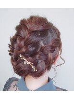 ダブル バイ フローリッシュ(Double × F)&nbsp;フル編み込みアップスタイル