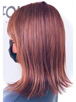 フォークス(FOLKS)&nbsp;チェリーレッド×外ハネミディアム