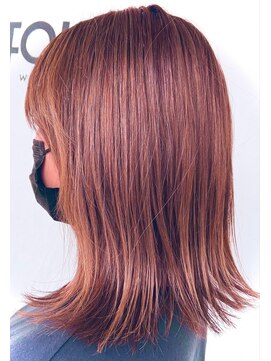 フォークス(FOLKS) チェリーレッド×外ハネミディアム