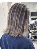 エアータッチバレイヤージュ白髪ぼかし/ケアブリーチハイライト