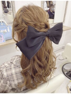 ミグ バイ クオーレ(mig by CUORE) 編み込みハーフアップ