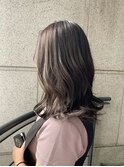 透明感グレージュカラー