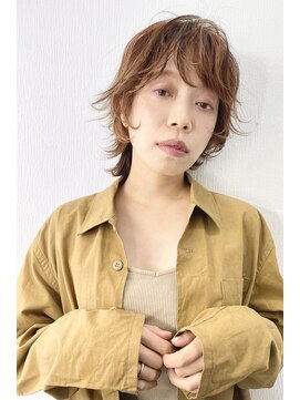 ファム(FAM) マッシュウルフ  ウルフミディアム パーマ  代官山 中目黒 渋谷