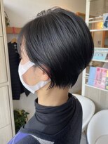 エス ハート オブ ヘアー 名東店(Heart of HAIR)&nbsp;【ES 川原】WinterStyle #21 黒髪ナチュラル前下がりショート